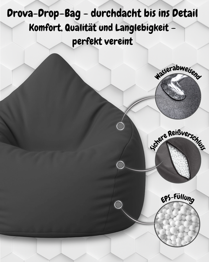 Sitzsack in Tropfenform Jumbo