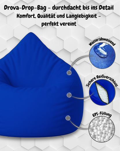Sitzsack in Tropfenform Jumbo