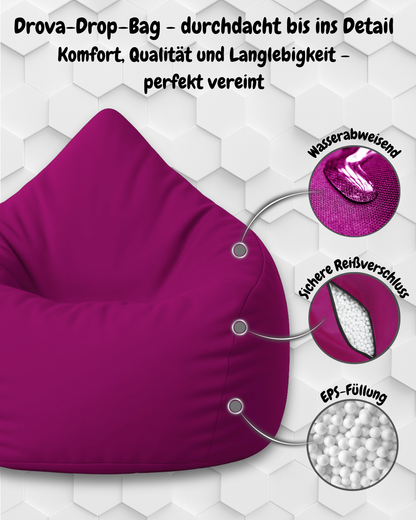 Sitzsack in Tropfenform Jumbo