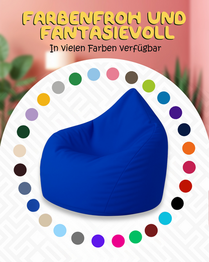 Sitzsack in Tropfenform