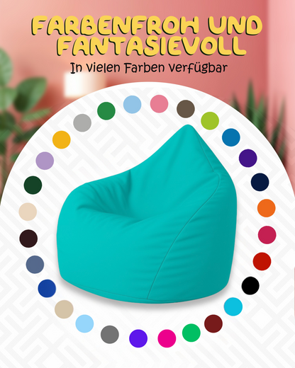 Sitzsack in Tropfenform