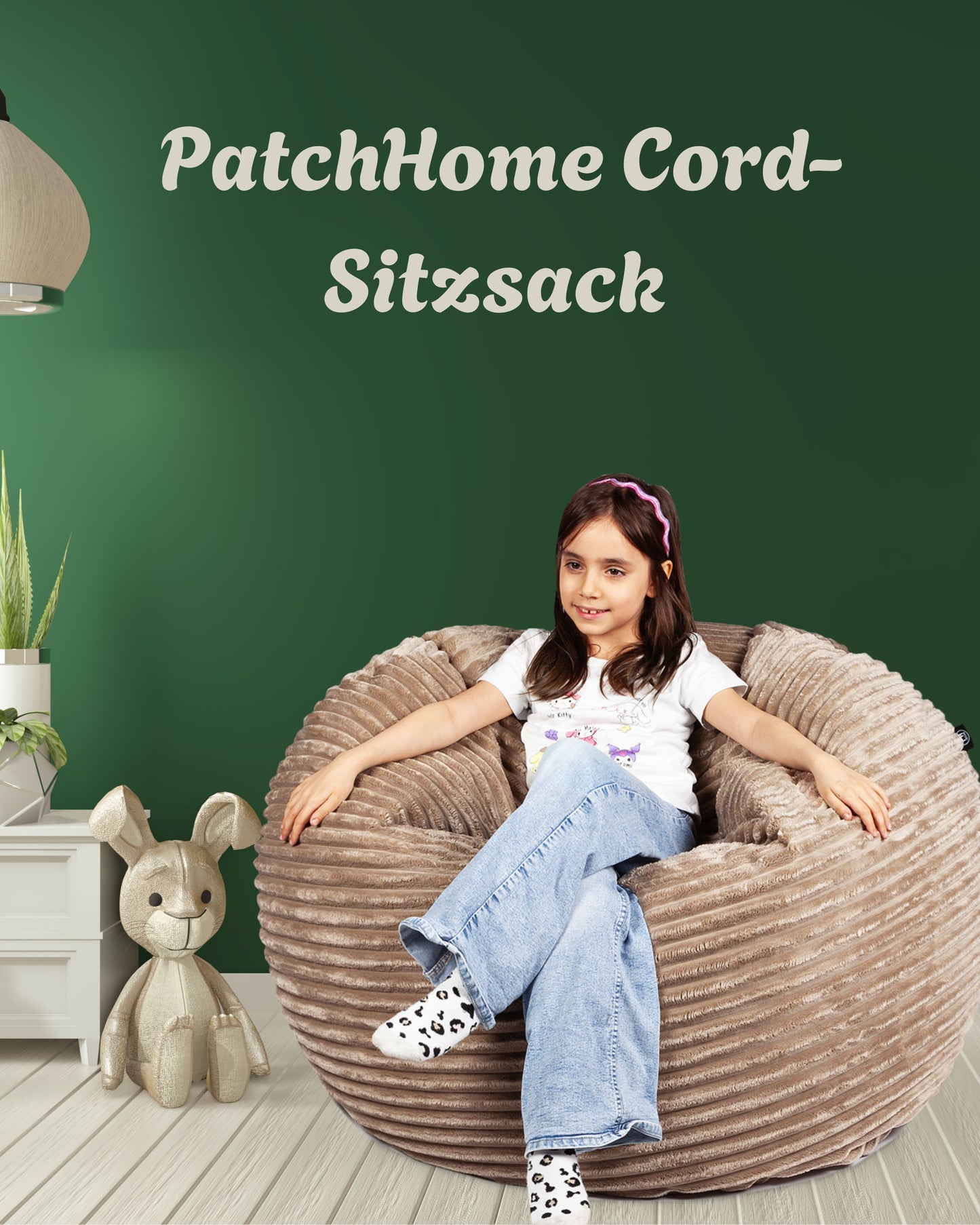 PatchHome Cord 2-in-1 Sitzsack– Stilvoller Komfort für jedes Zuhause
