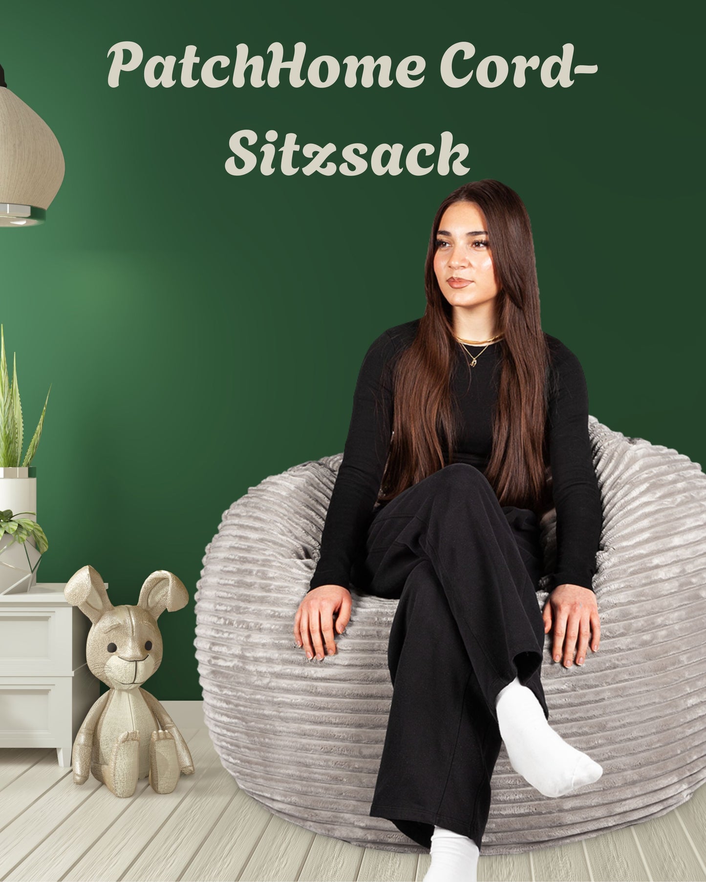 PatchHome Cord 2-in-1 Sitzsack– Stilvoller Komfort für jedes Zuhause