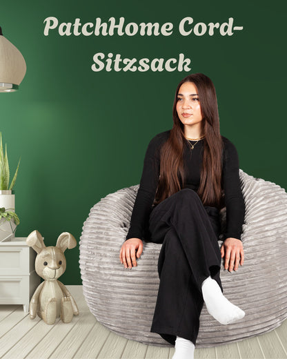 PatchHome Cord 2-in-1 Sitzsack– Stilvoller Komfort für jedes Zuhause