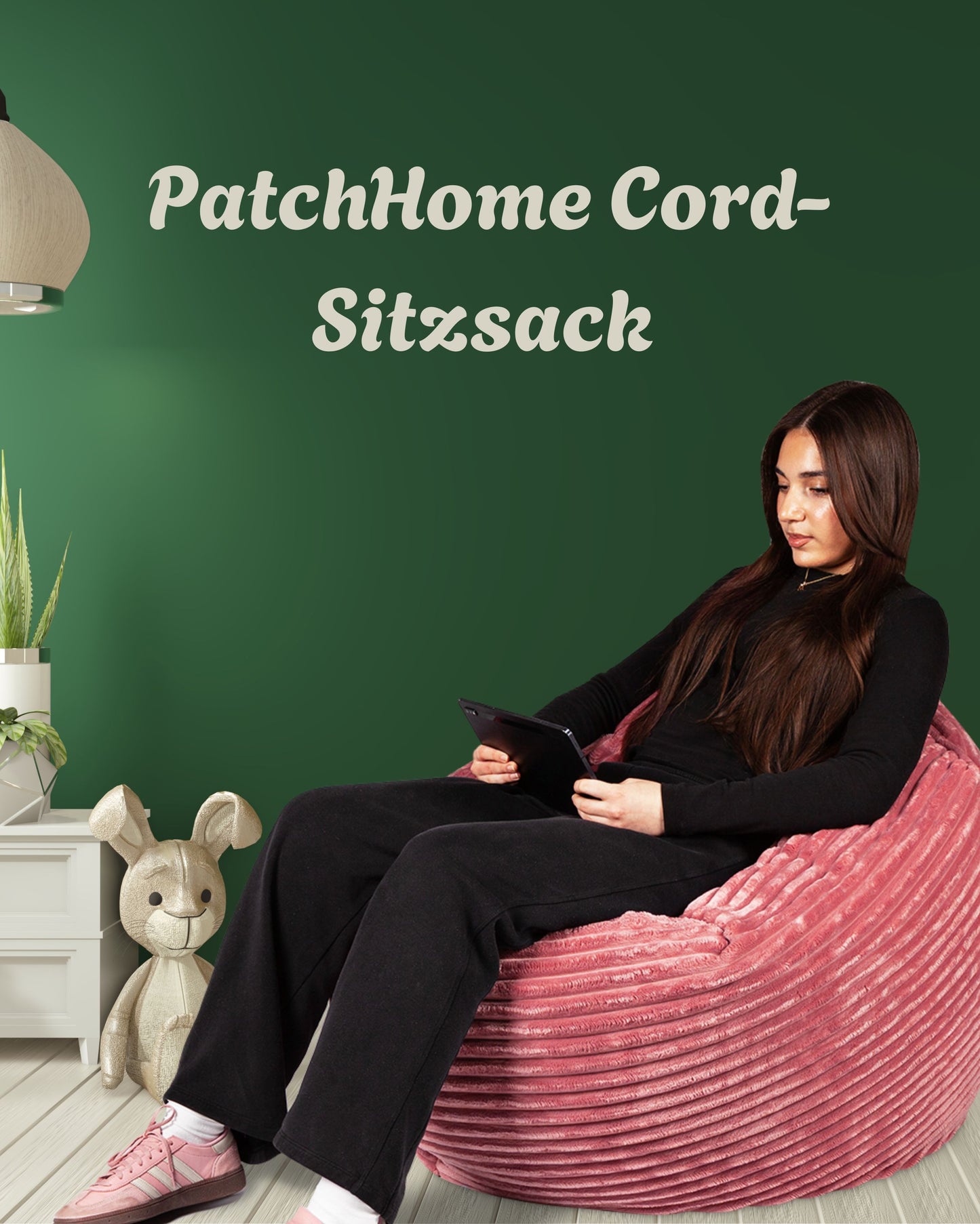 PatchHome Cord 2-in-1 Sitzsack– Stilvoller Komfort für jedes Zuhause
