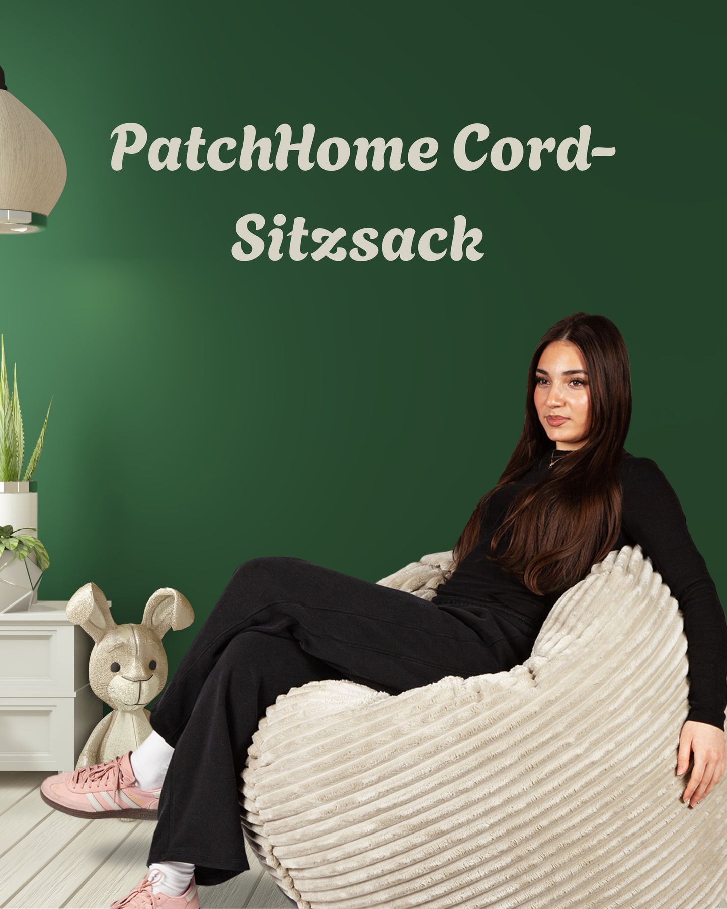 PatchHome Cord 2-in-1 Sitzsack– Stilvoller Komfort für jedes Zuhause