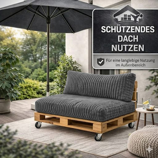 Paletti Cord™ Palettenpolster Set – Sitz- & Rückenkissen für Europaletten