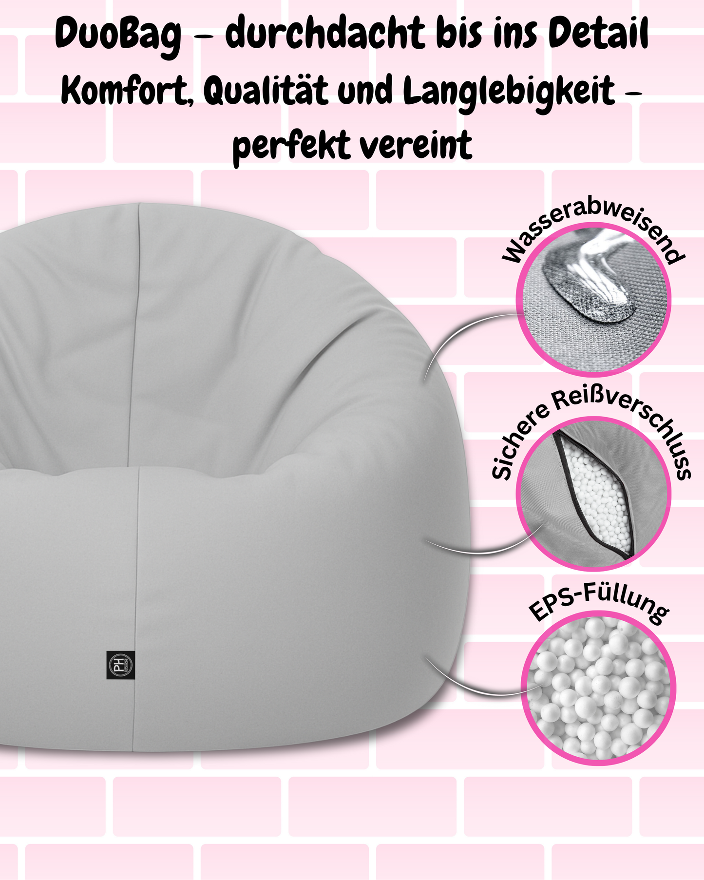Sitzsack Jumbo 2-in-1
