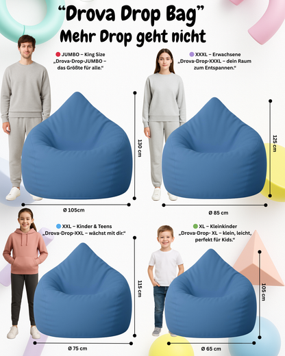 Sitzsack in Tropfenform Jumbo