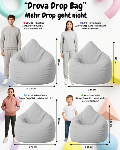 Sitzsack in Tropfenform Jumbo