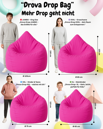 Sitzsack in Tropfenform Jumbo
