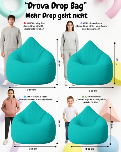 Sitzsack in Tropfenform Jumbo