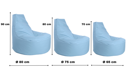 Gamer-Sessel mit Hocker