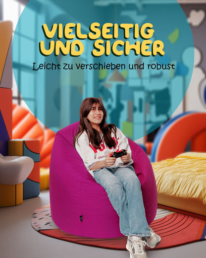 Sitzsack in Tropfenform