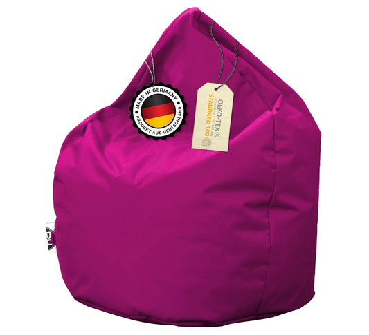 Sitzsack in Tropfenform