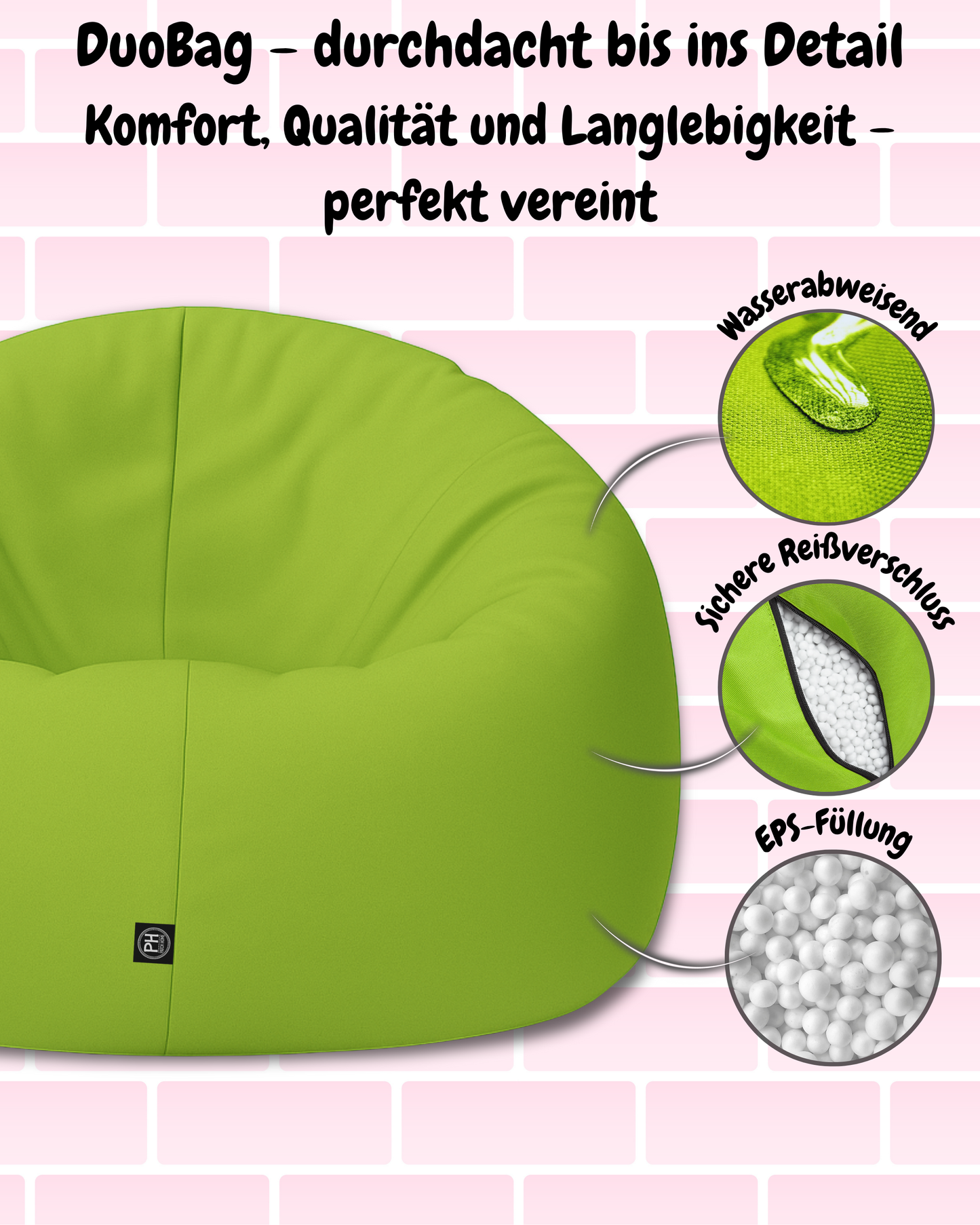 Sitzsack Jumbo 2-in-1