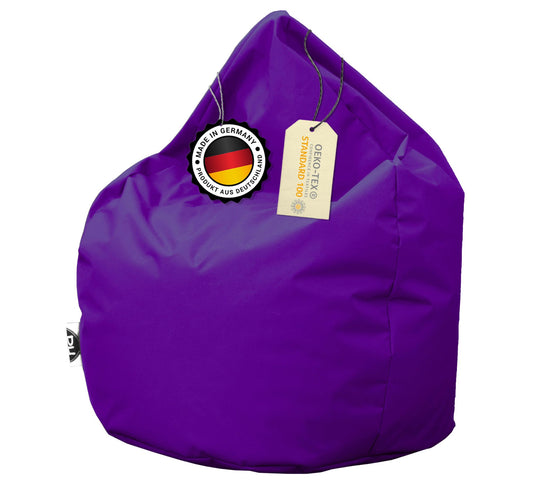 Sitzsack in Tropfenform