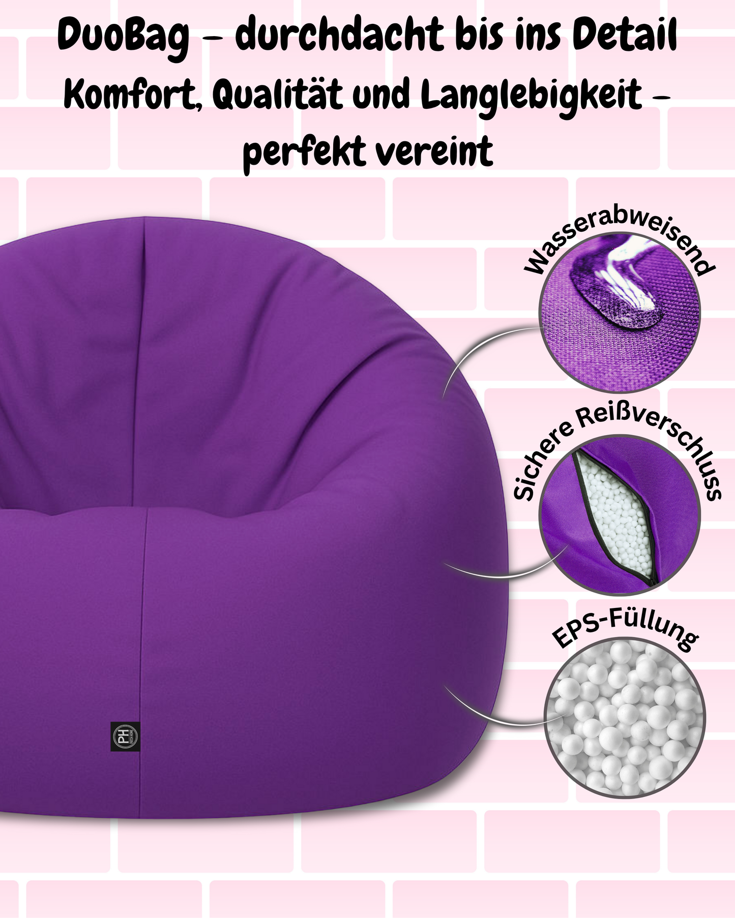 Sitzsack Jumbo 2-in-1