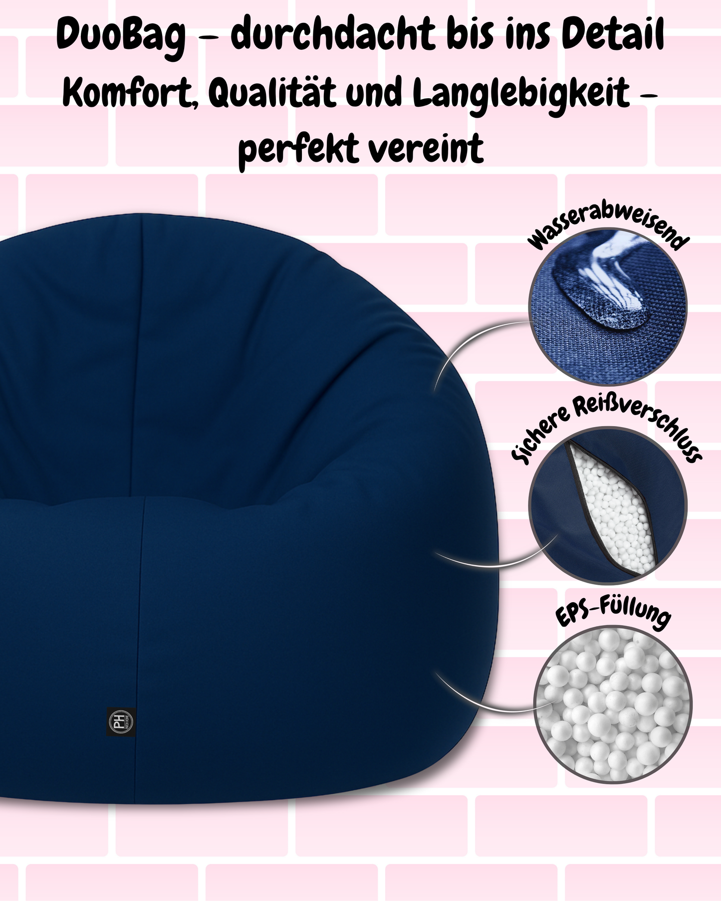 Sitzsack Jumbo 2-in-1