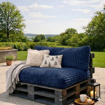 Paletti Cord™ Palettenpolster Set – Sitz- & Rückenkissen für Europaletten