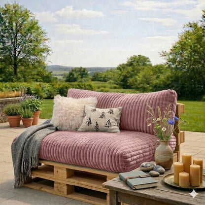 Paletti Cord™ Palettenpolster Set – Sitz- & Rückenkissen für Europaletten