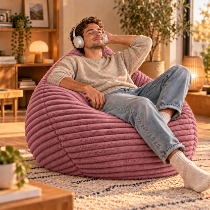 PatchHome Cordino Sitzsack aus Breitcord – Komfort pur