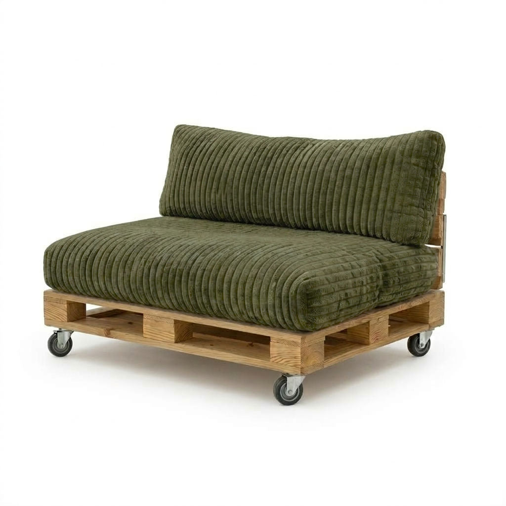 Paletti Cord™ Palettenpolster Set – Sitz- & Rückenkissen für Europaletten