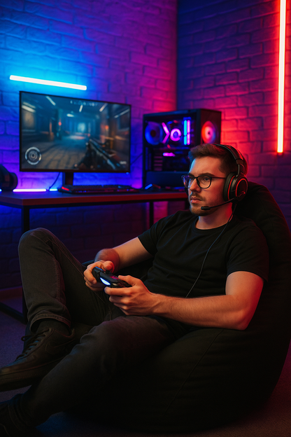 Sitzsack in Tropfenform