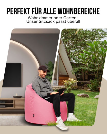 Sitzsack in Tropfenform