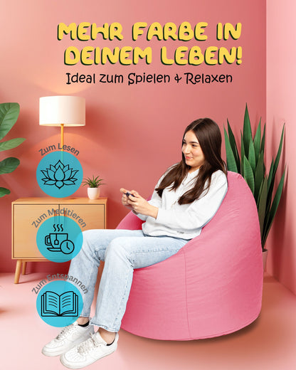 Sitzsack in Tropfenform