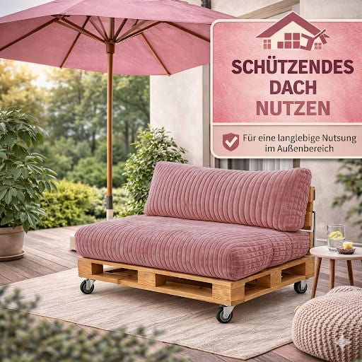 Paletti Cord™ Palettenpolster Set – Sitz- & Rückenkissen für Europaletten