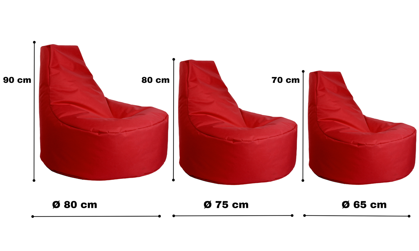 Gamer-Sessel mit Hocker