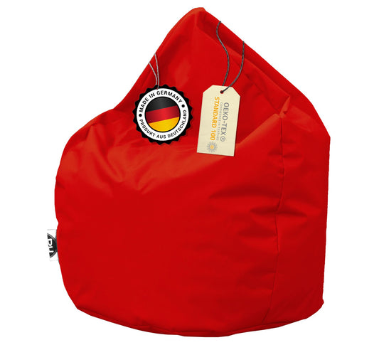 Sitzsack in Tropfenform