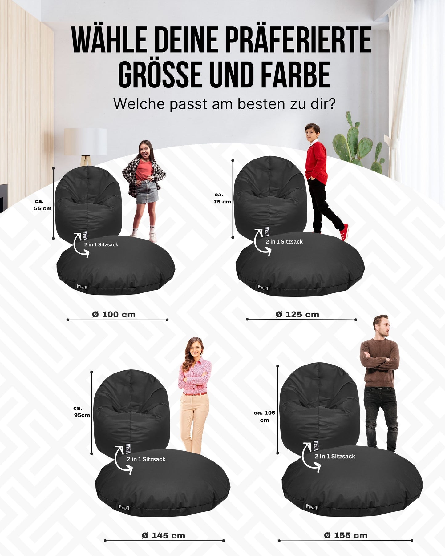Sitzsack 2-in-1