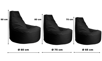 Gamer-Sessel mit Hocker