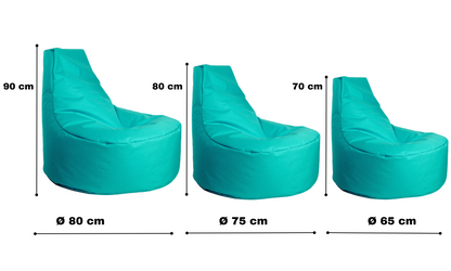 Gamer-Sessel mit Hocker