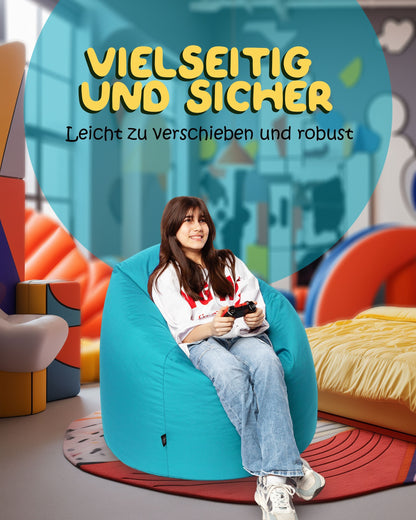 Sitzsack in Tropfenform