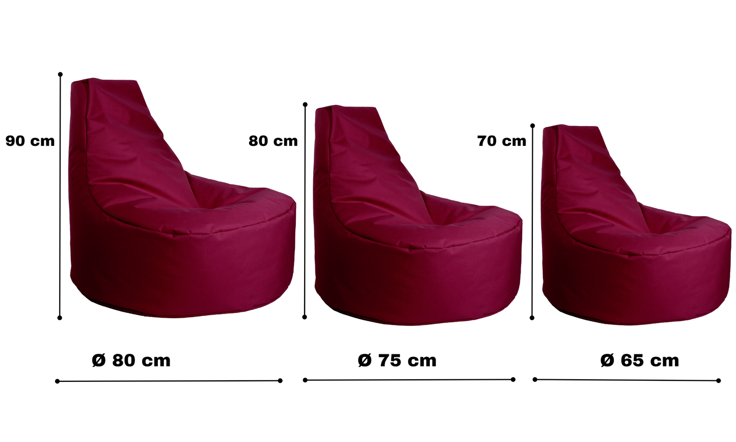 Gamer-Sessel mit Hocker