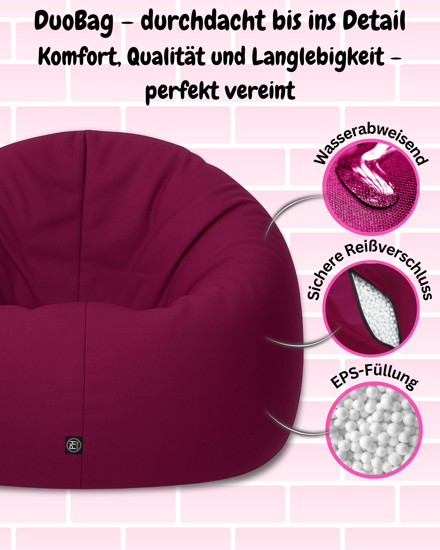 Sitzsack Jumbo 2-in-1