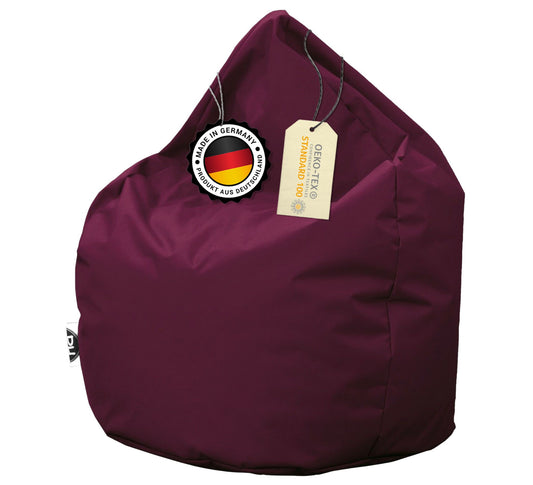 Sitzsack in Tropfenform