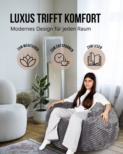 PatchHome Cord 2-in-1 Sitzsack– Stilvoller Komfort für jedes Zuhause