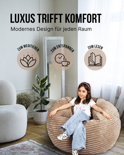 PatchHome Cord 2-in-1 Sitzsack– Stilvoller Komfort für jedes Zuhause