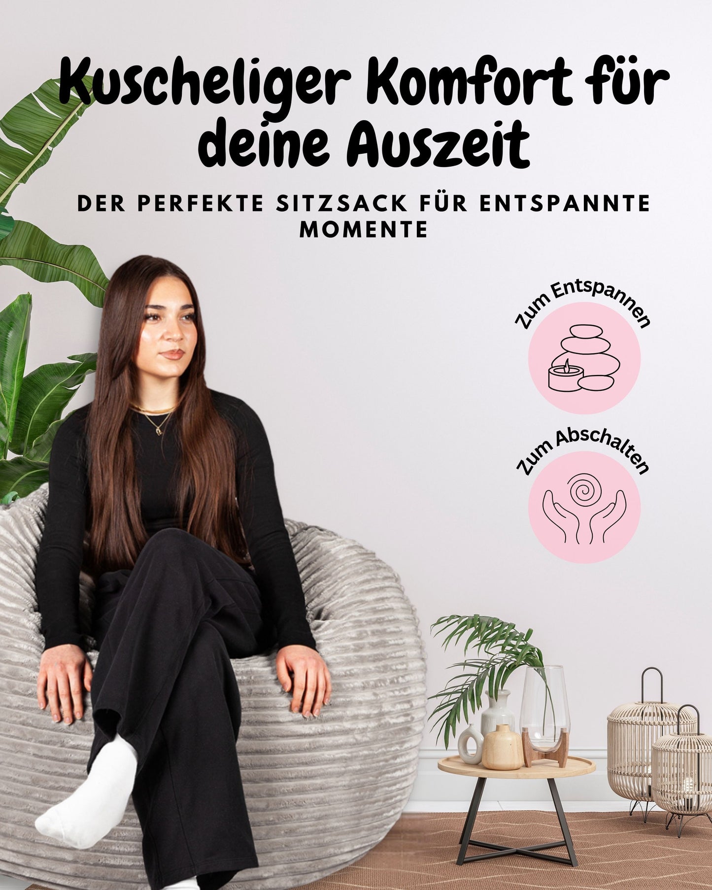 PatchHome Cord 2-in-1 Sitzsack– Stilvoller Komfort für jedes Zuhause