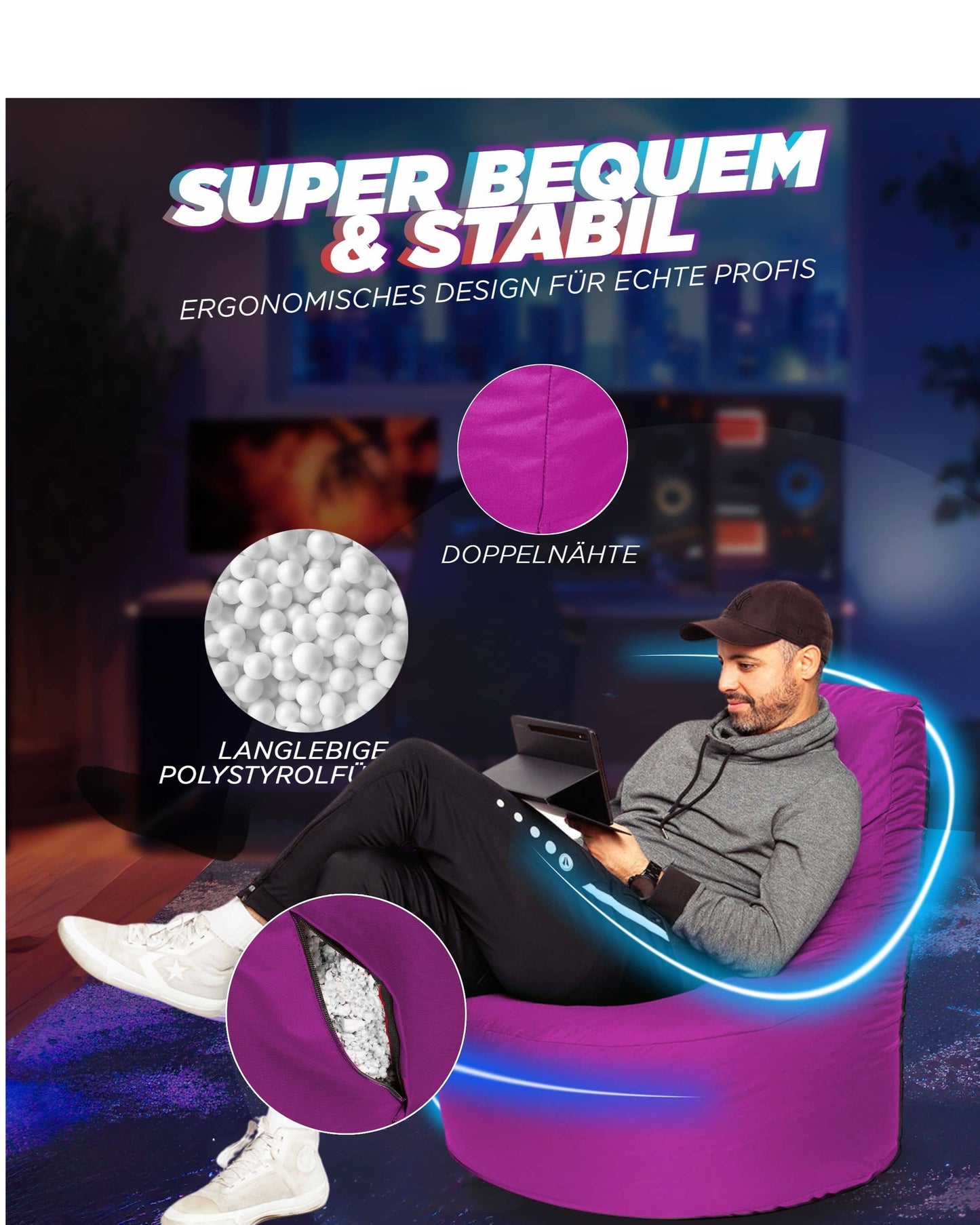 Gaming Sitzsack XXL
