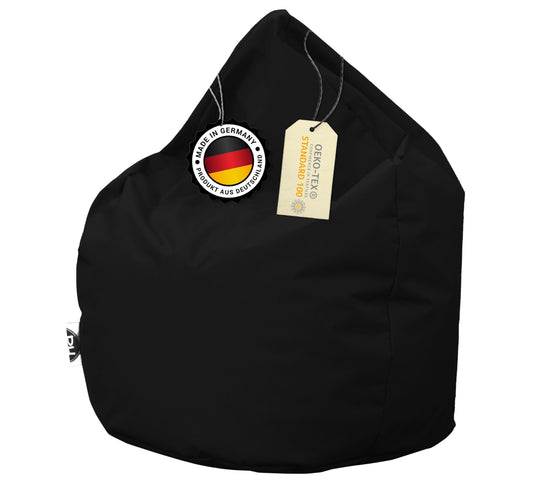 Sitzsack in Tropfenform